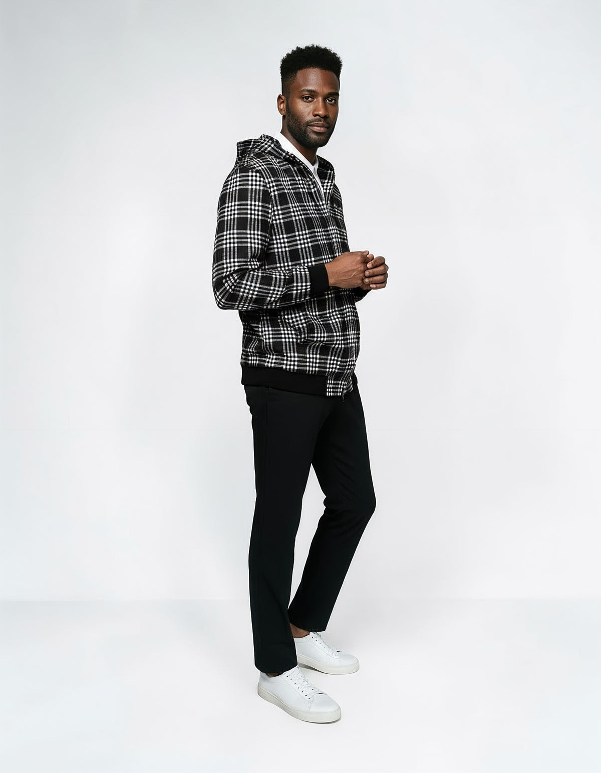 Bold Check Hoodie