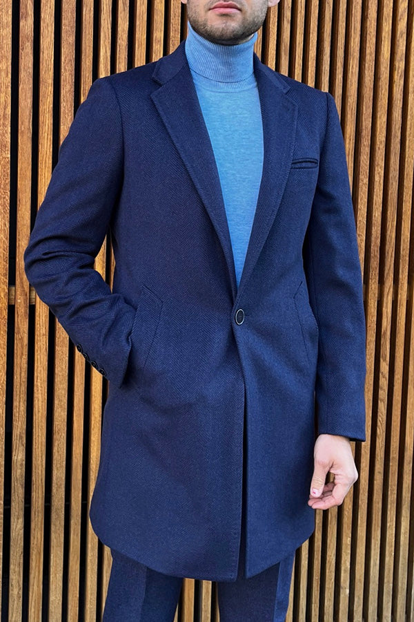 Light Blue Turtleneck Knit