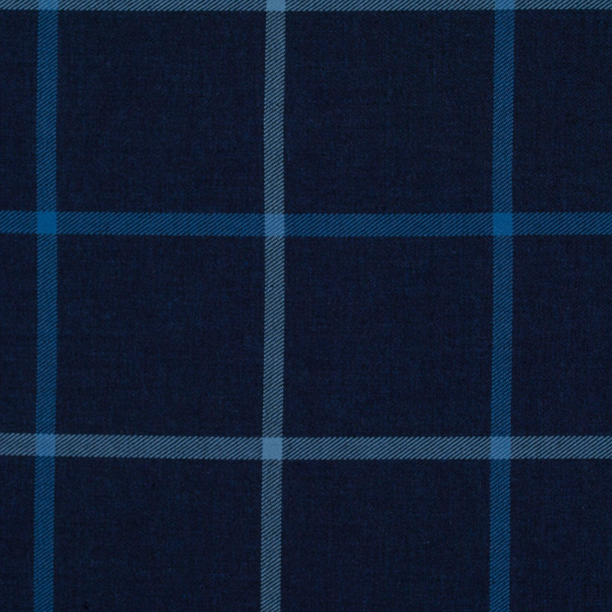 Navy and Lt Blue Brushed Flannel