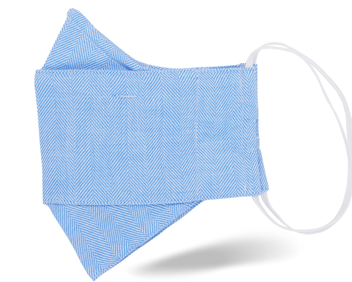 Sky Blue Chevron Cashmere
