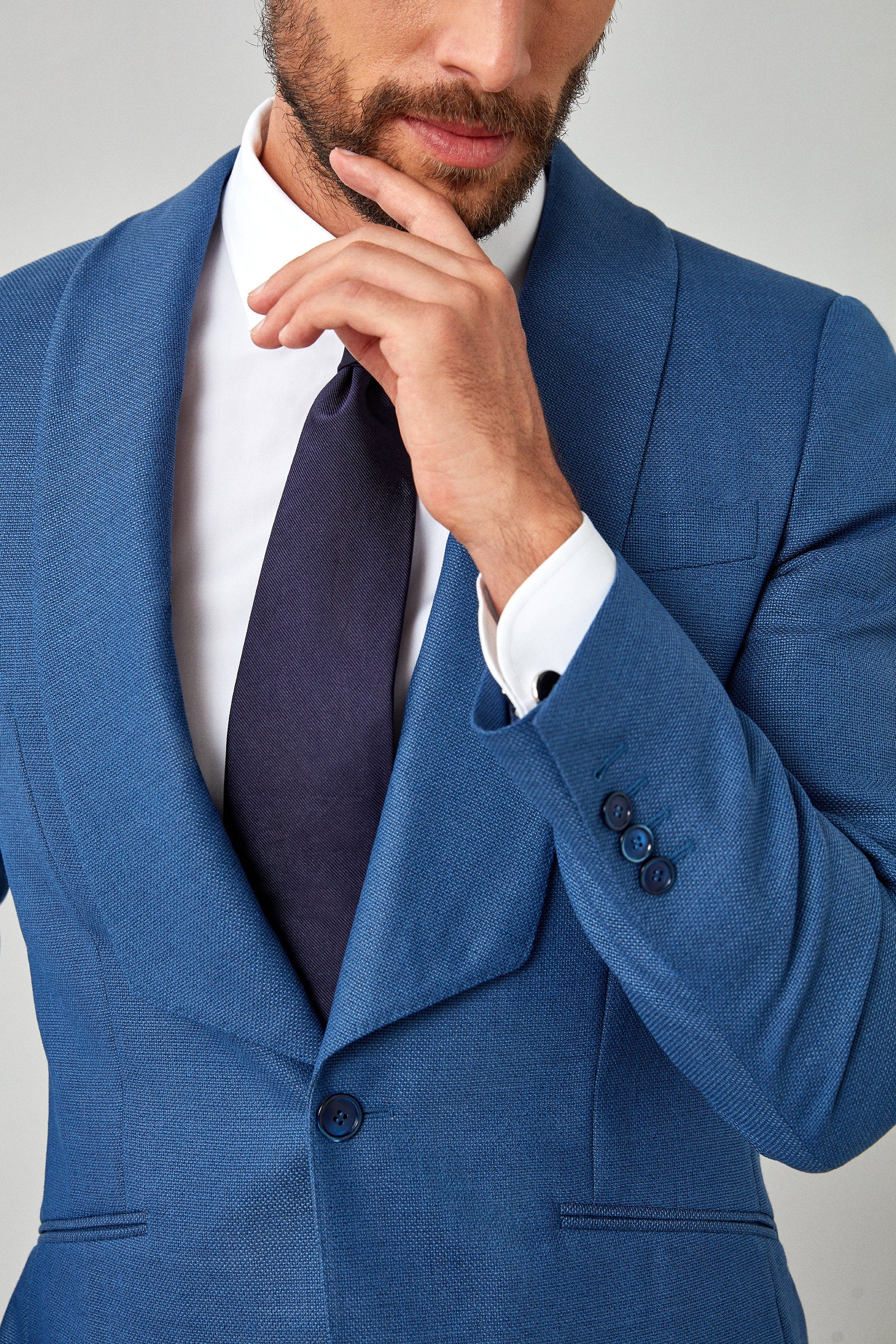 Solid Italian Basket Weave Dinner Jacket