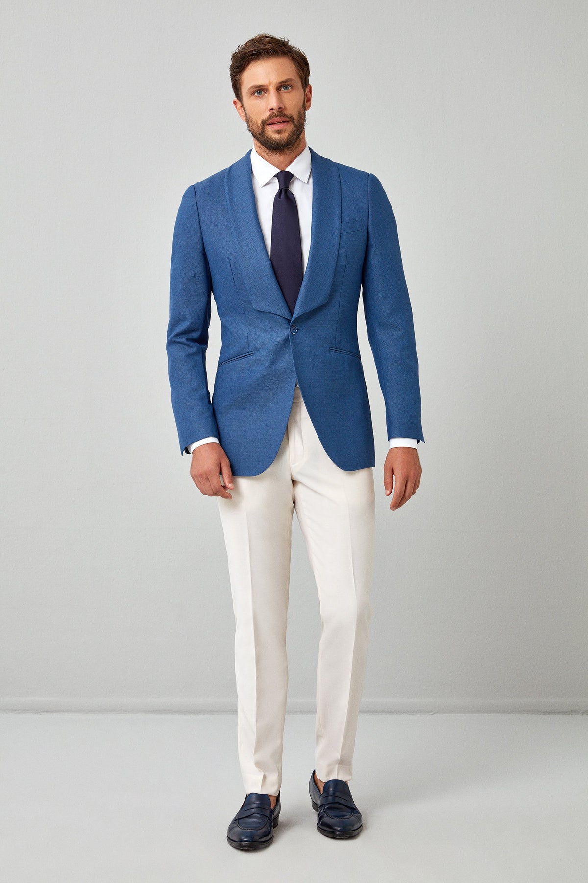 Solid Italian Basket Weave Dinner Jacket