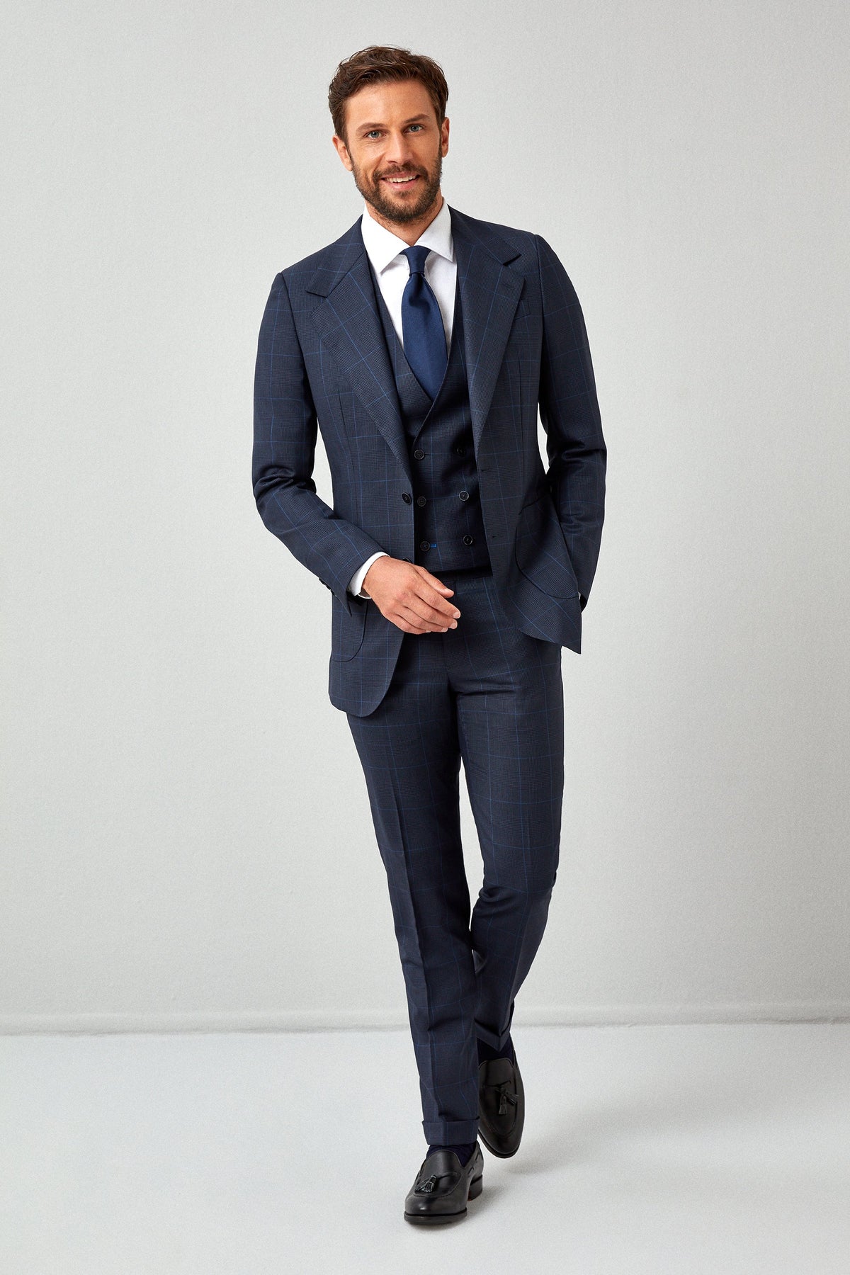 English Prince of Wales with Overcheck Suit