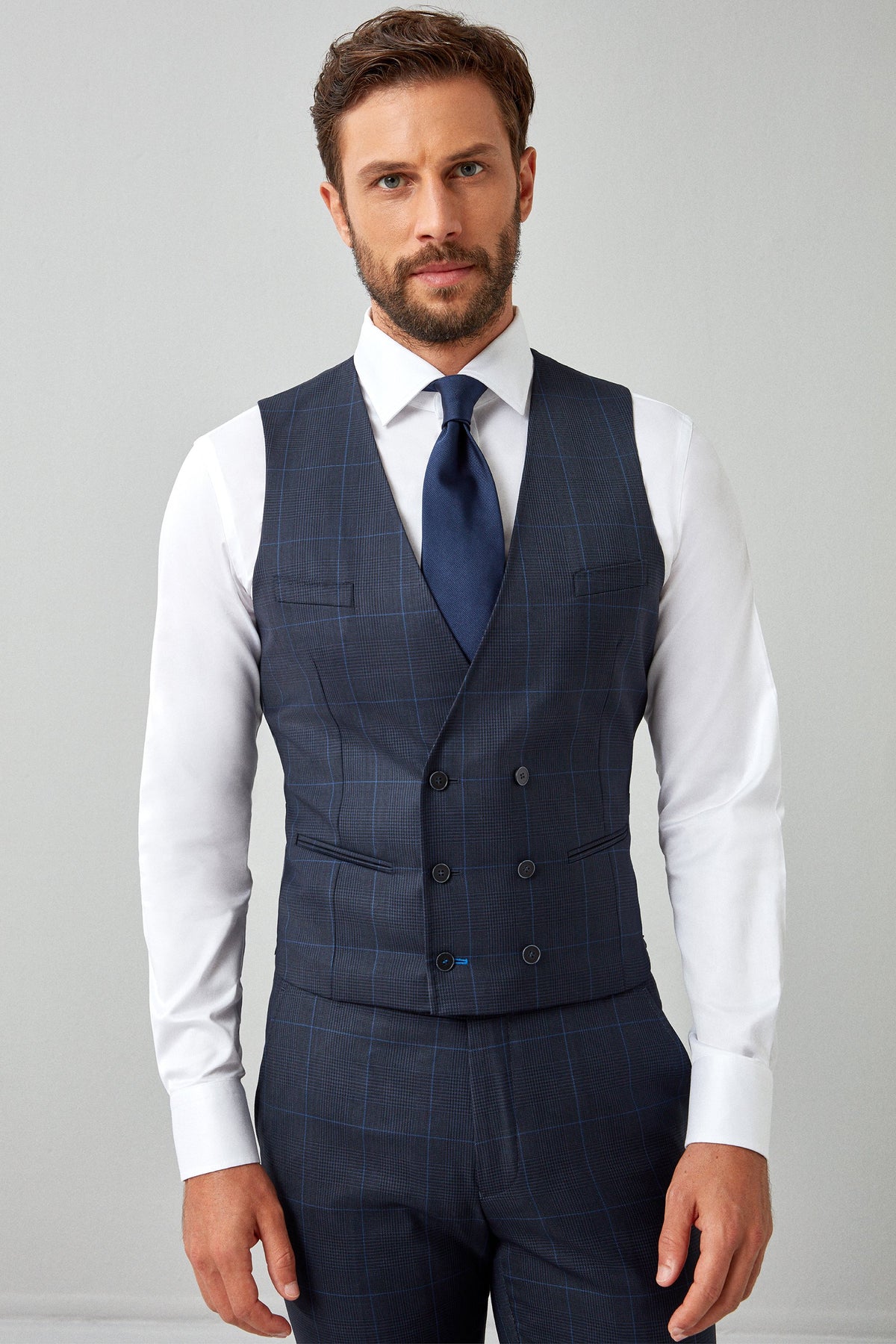English Prince of Wales with Overcheck Suit