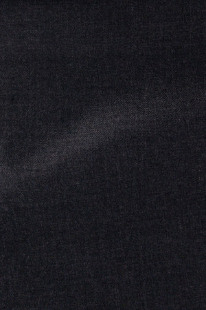 Gray Solid Worsted Plain Weave