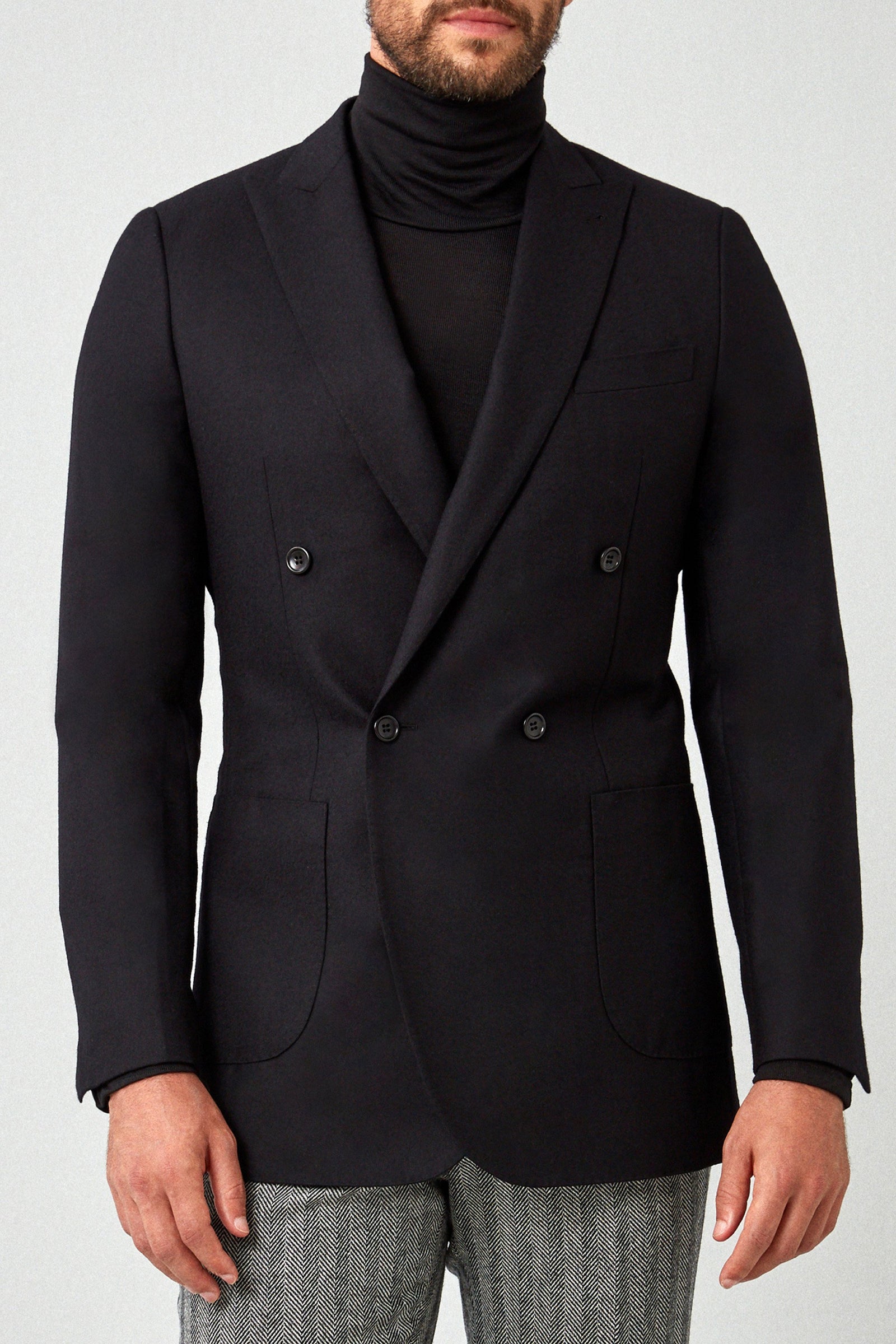 English Solid Flannel Blazer