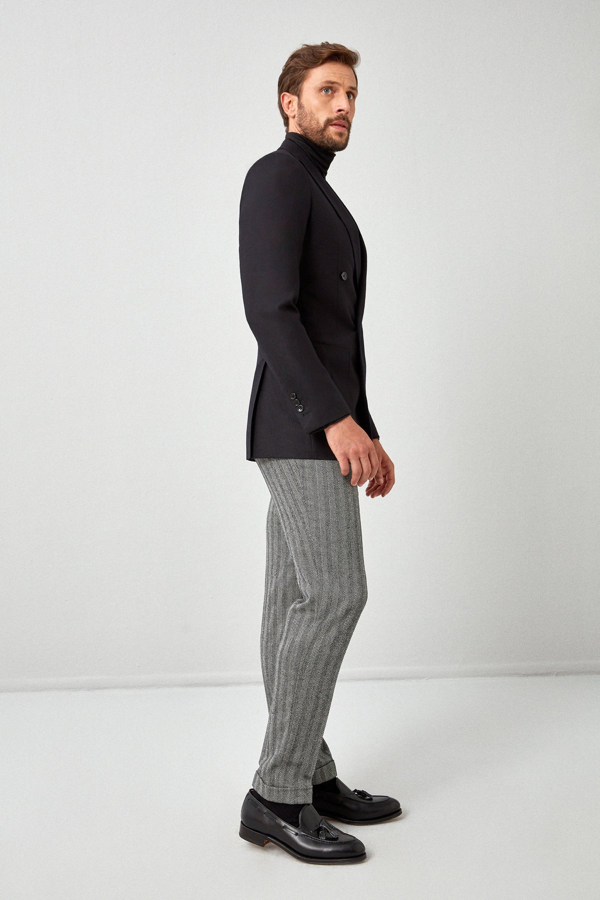 English Solid Flannel Blazer