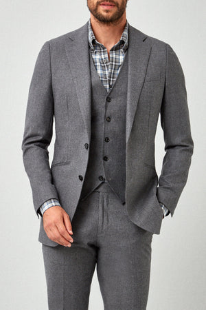 English Gray Flannel 3pc Suit