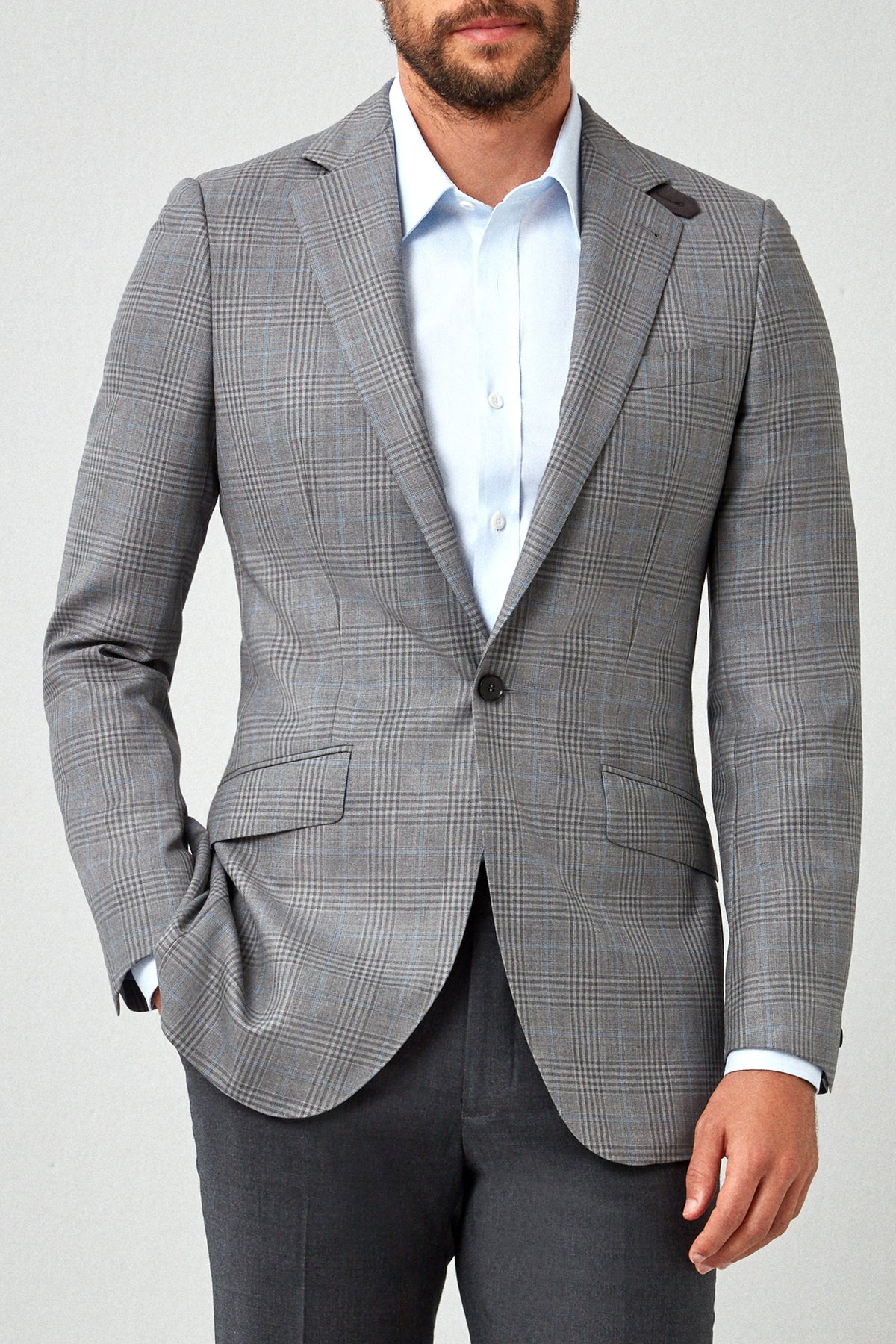 English Plaid 120s Blazer