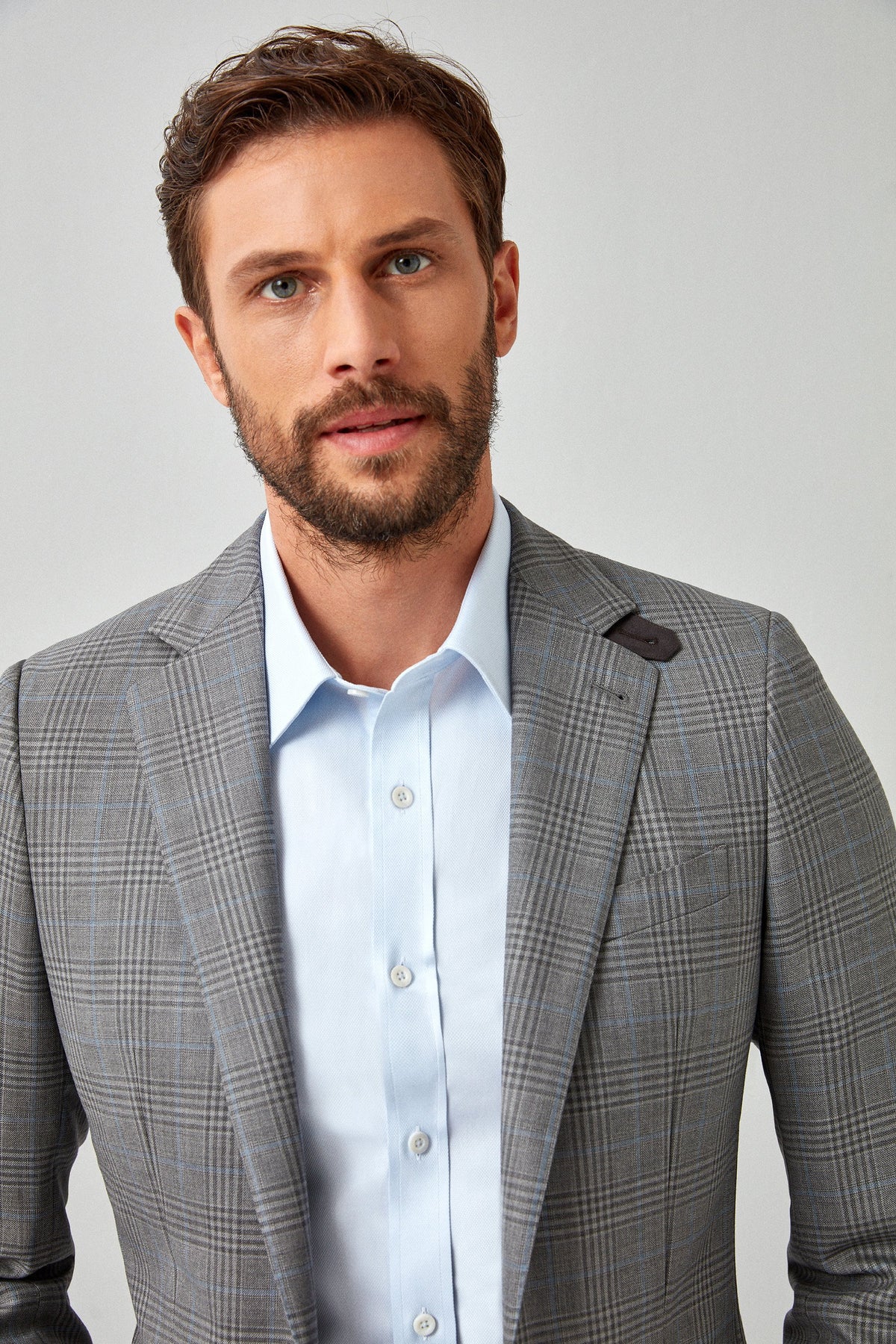 English Plaid 120s Blazer