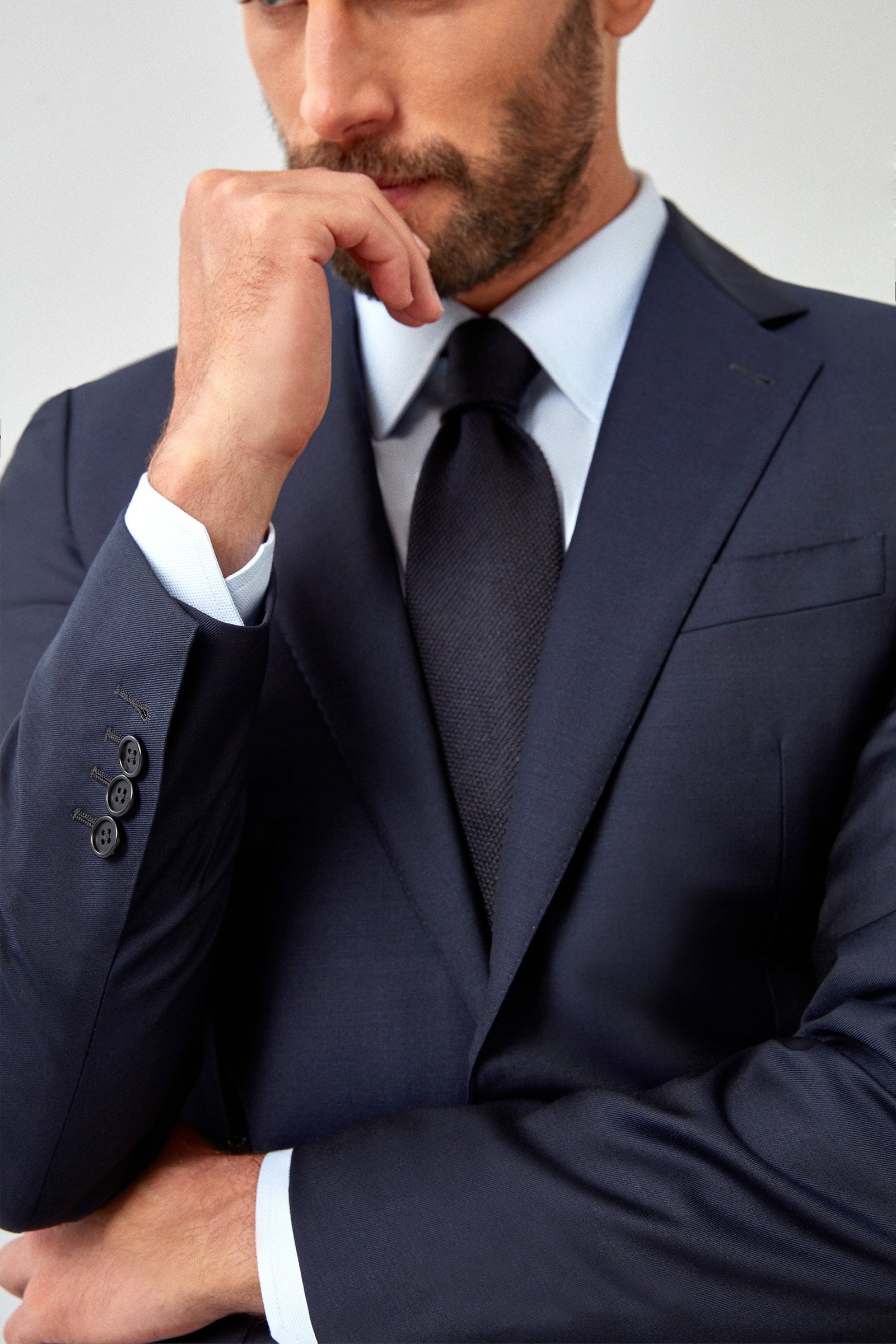 Solid Plain Weave Suit