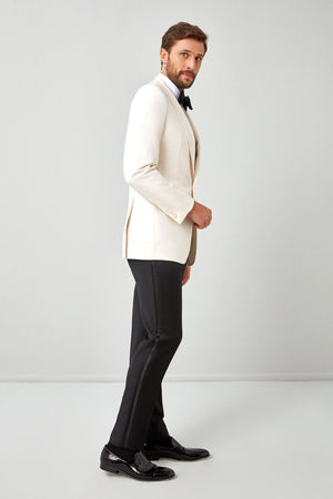 Solid Plain Weave 130s Tuxedo Jacket
