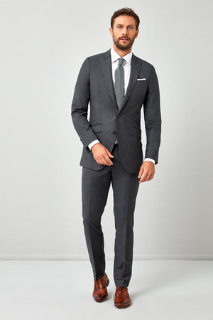 Solid Worsted Plain Weave Suit