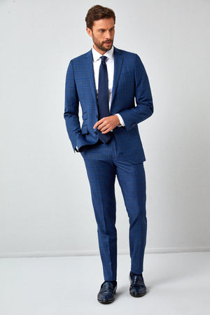 Italian Bold Check 130s Suit