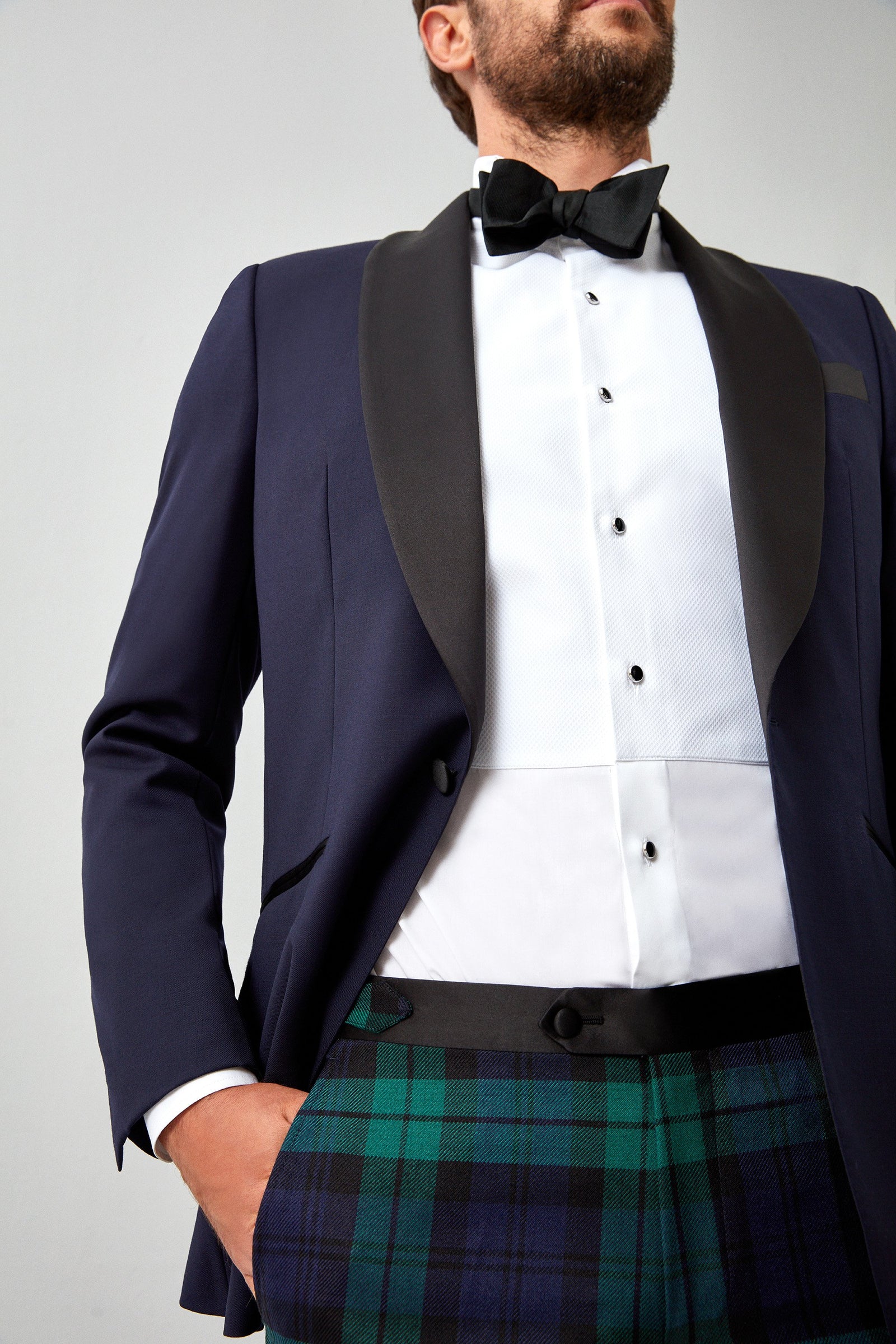 Solid Plain Weave 130s Dinner Jacket