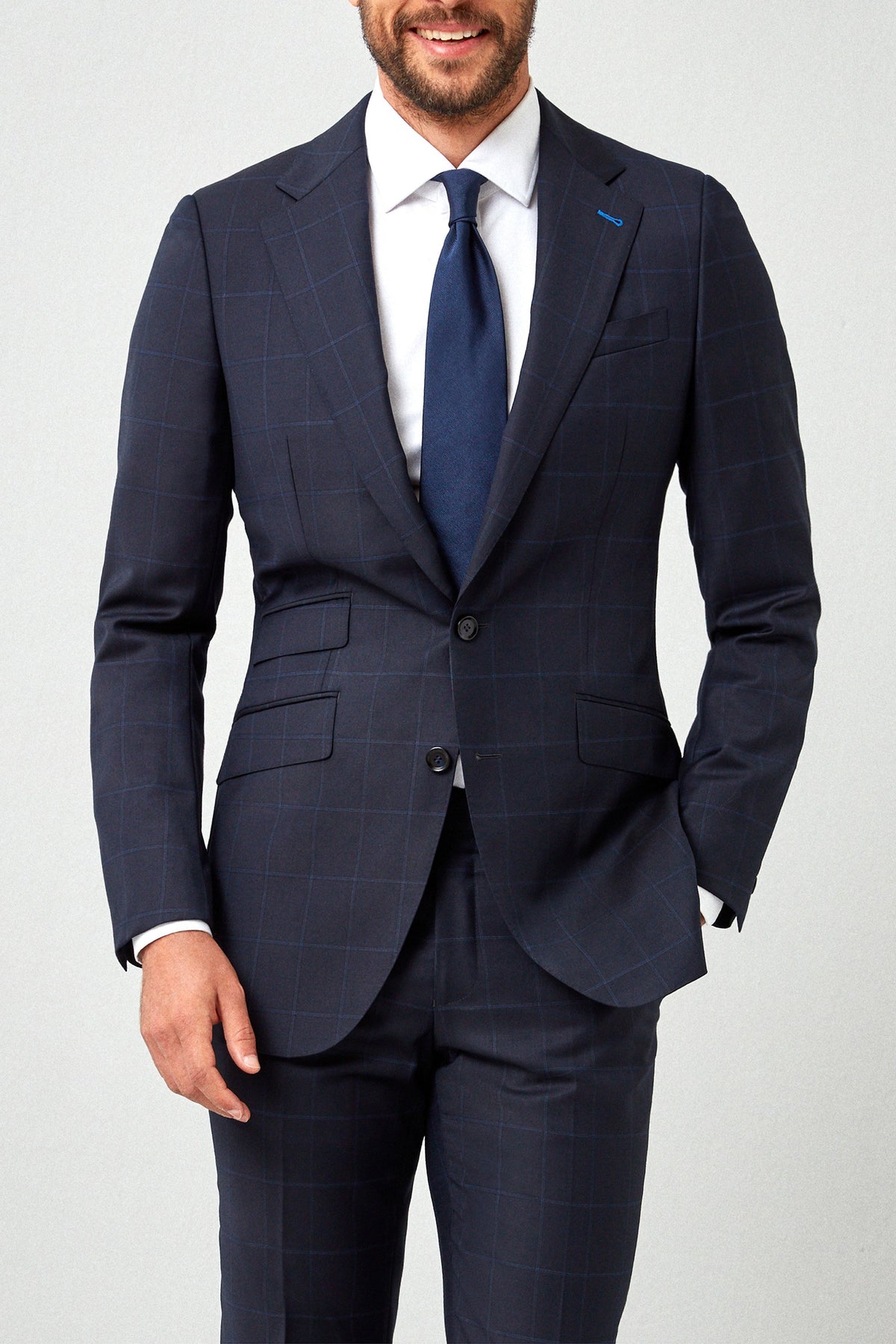 Subtle Windowpane 130s Suit