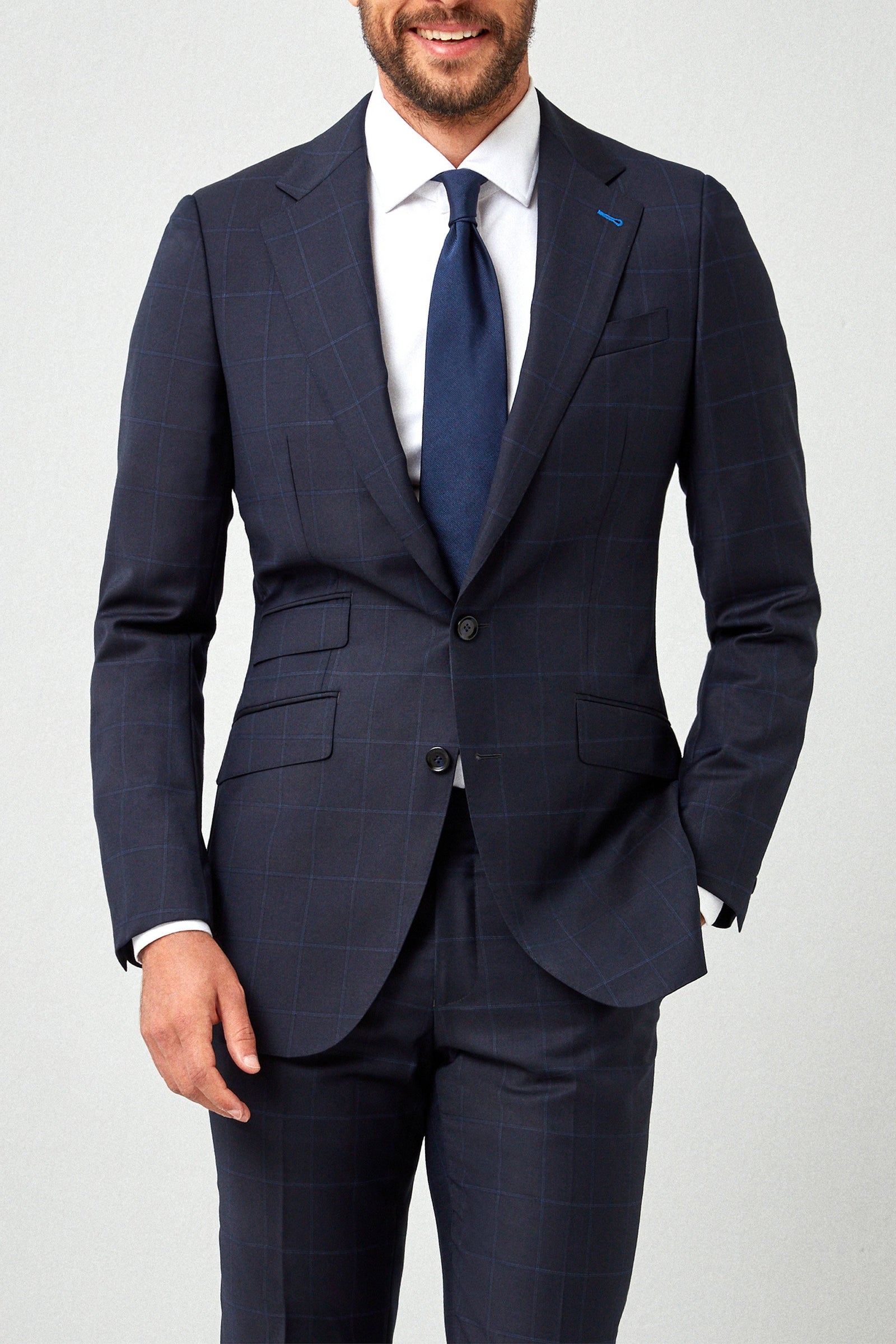 Subtle Windowpane 130s Suit