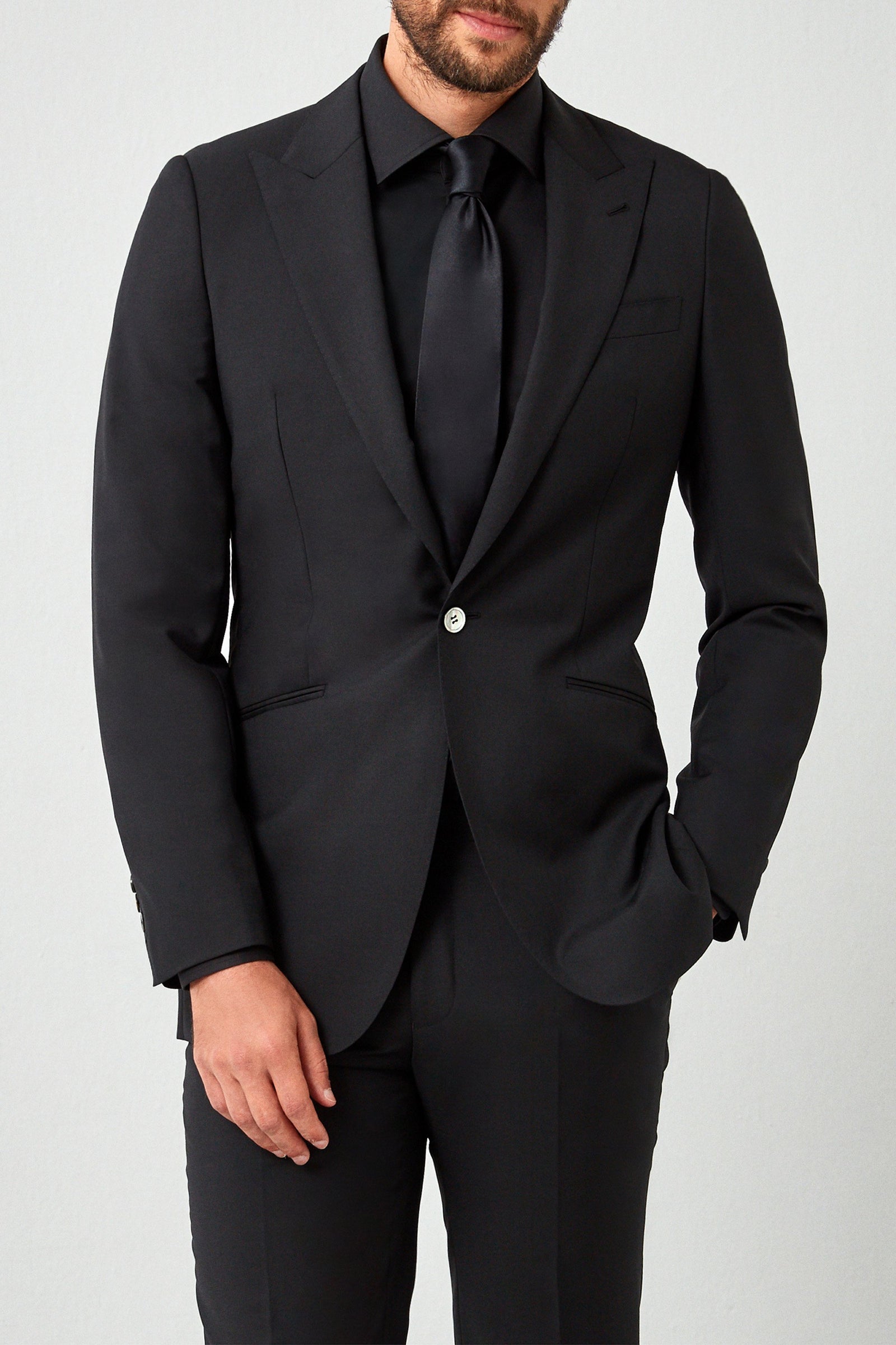 English Solid Mohair Suit