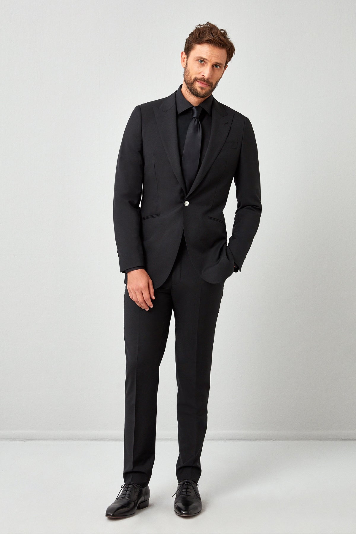 English Solid Mohair Suit