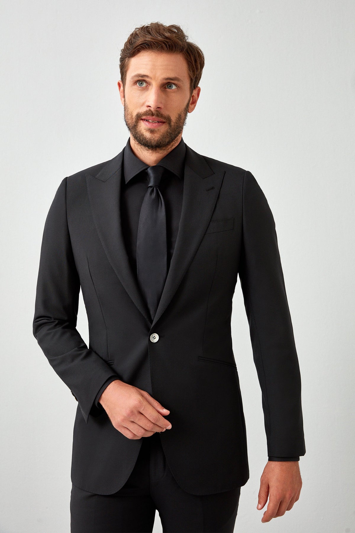 English Solid Mohair Suit