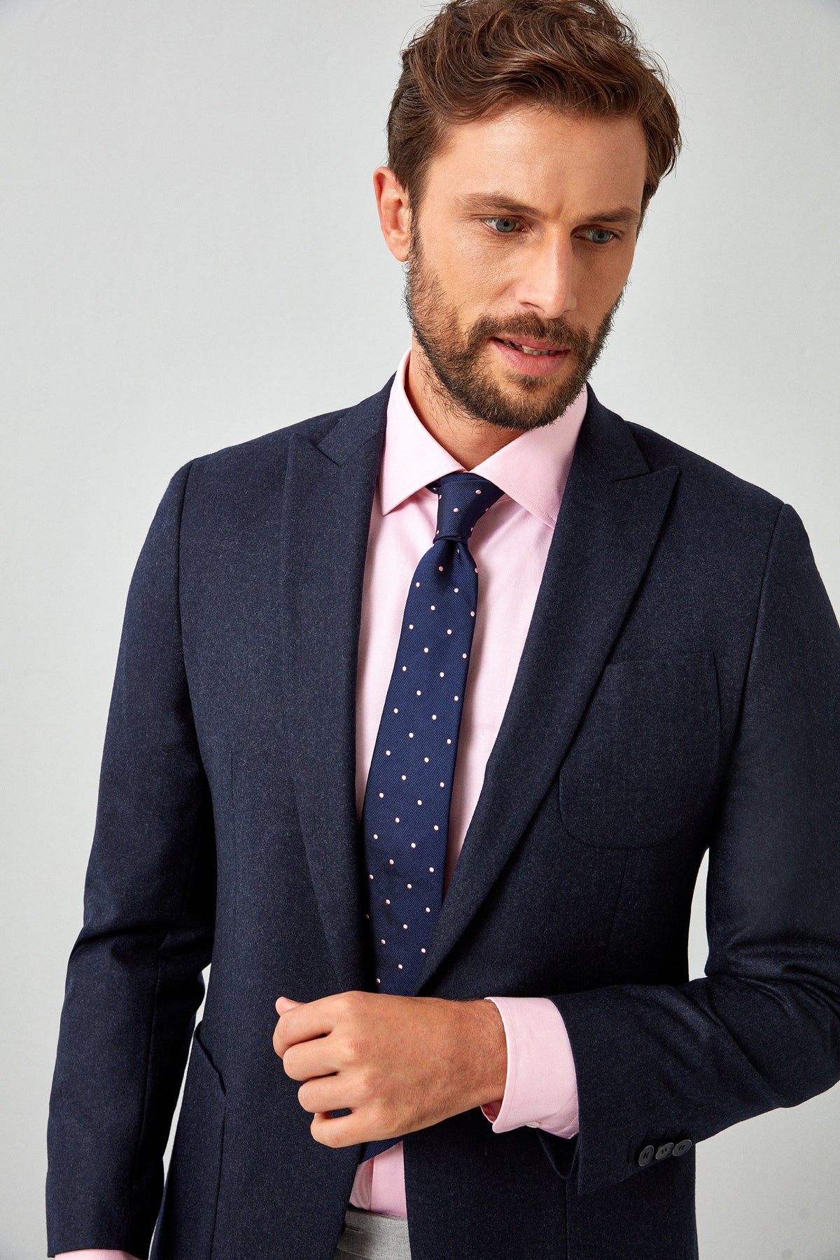 Italian Solid Flannel Blazer