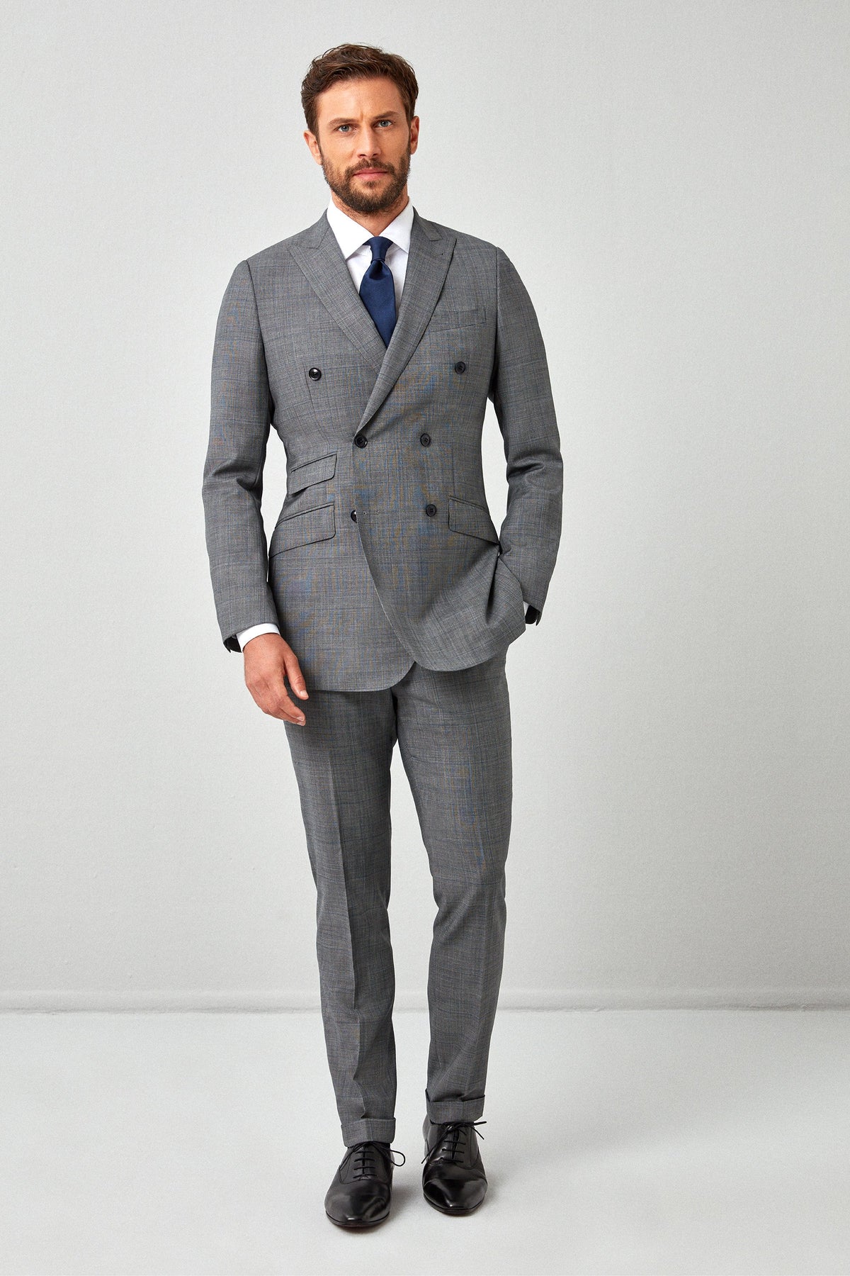 Glen Plaid Italian 130s Suit