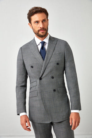 Glen Plaid Italian 130s Suit