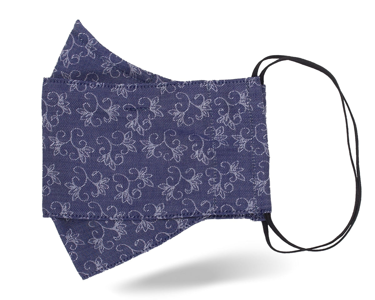 Indigo Damask Floral