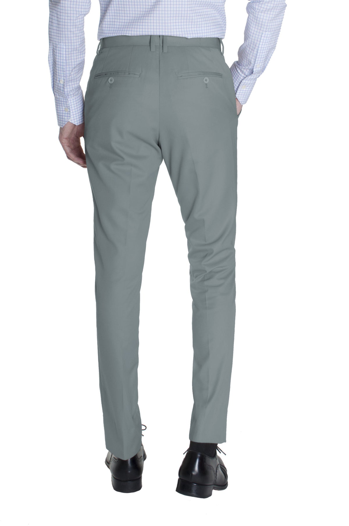 Light Grey Cotton Dress Pants - Acustom Apparel Light Grey Cotton Dress Pants - Acustom Apparel