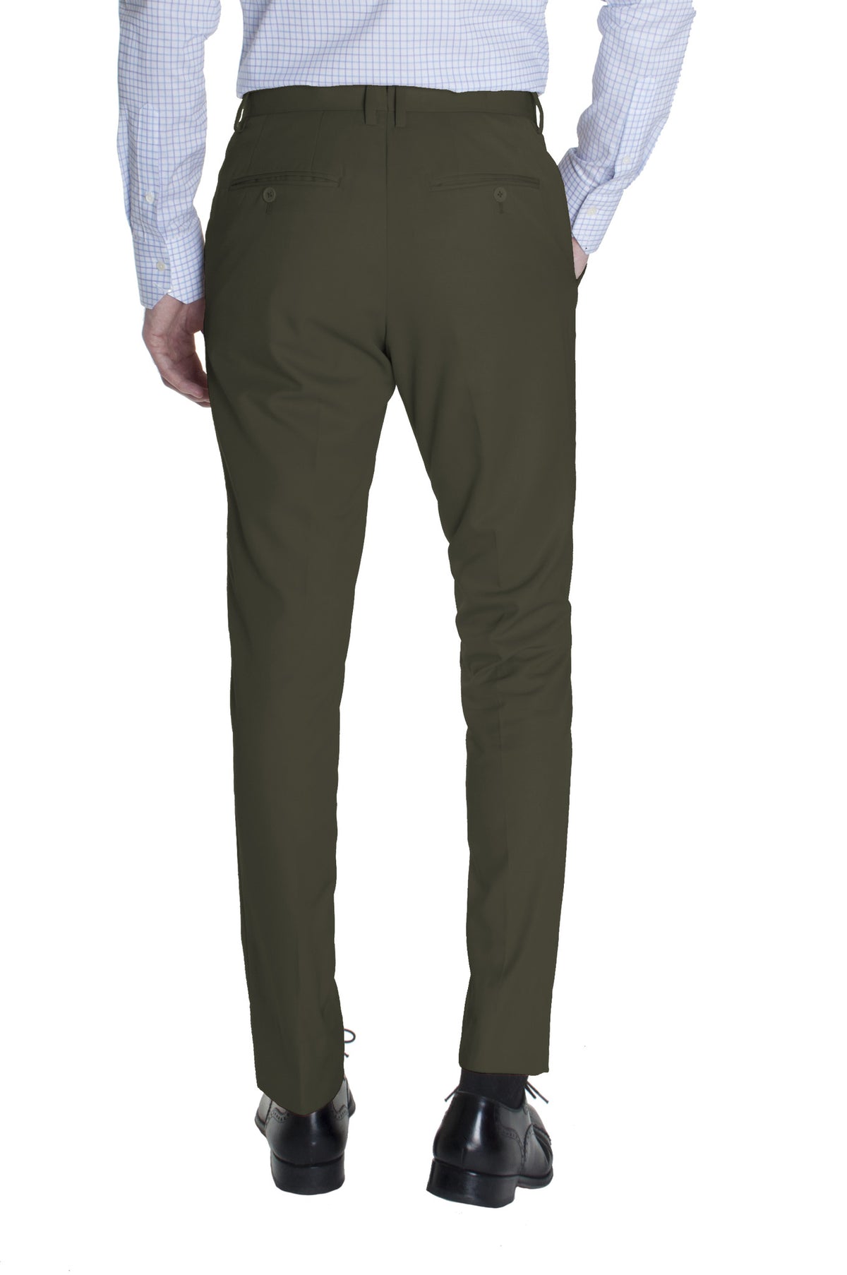 Incotex Model 100 Green Slim Fit Stretch Cotton Trousers - The Noble Dandy