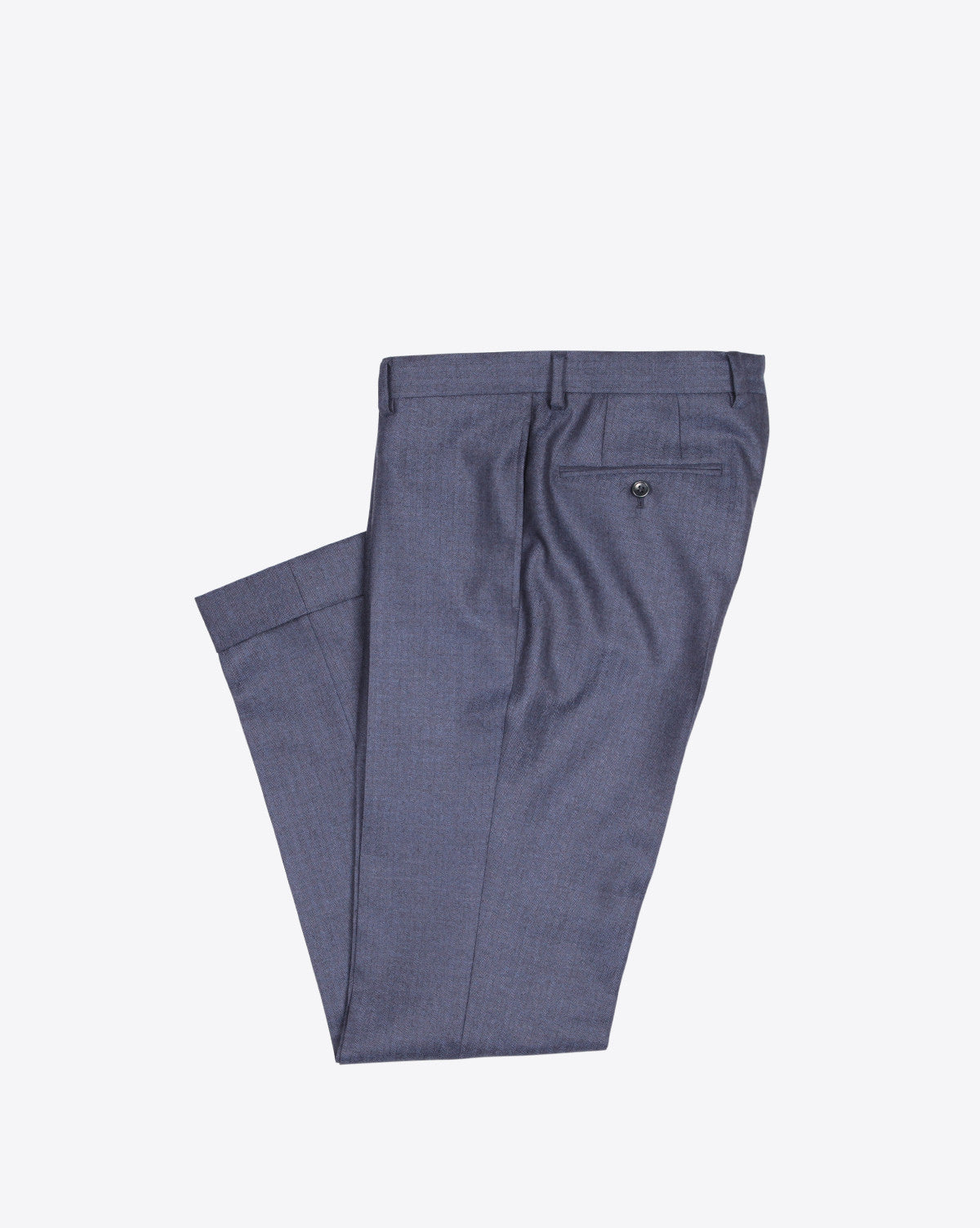 Navy Herringbone Dress Pants