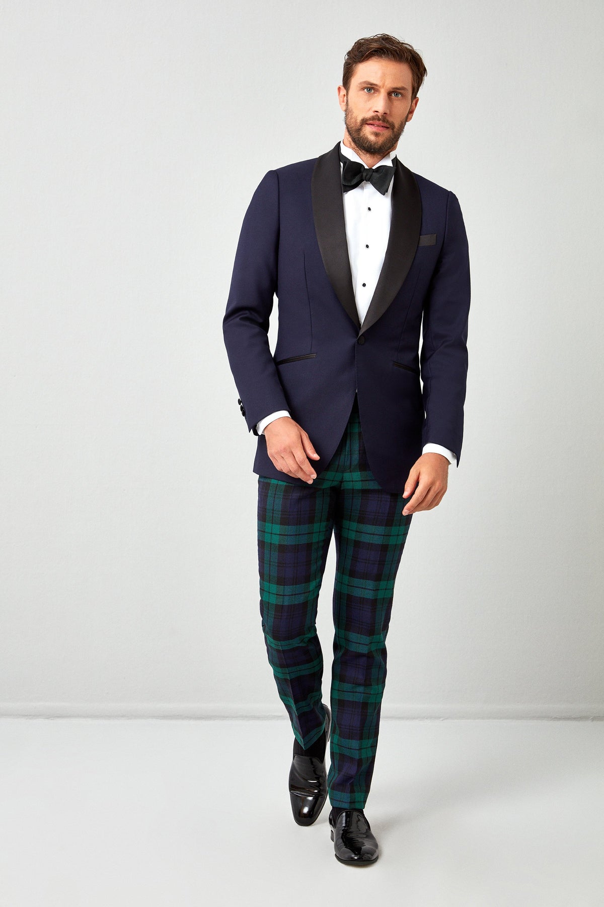 Scottish Tartan Plaid 'Black Watch' Tux Trousers - Acustom Apparel Scottish Tartan Plaid 'Black Watch' Tux Trousers - Acustom Apparel