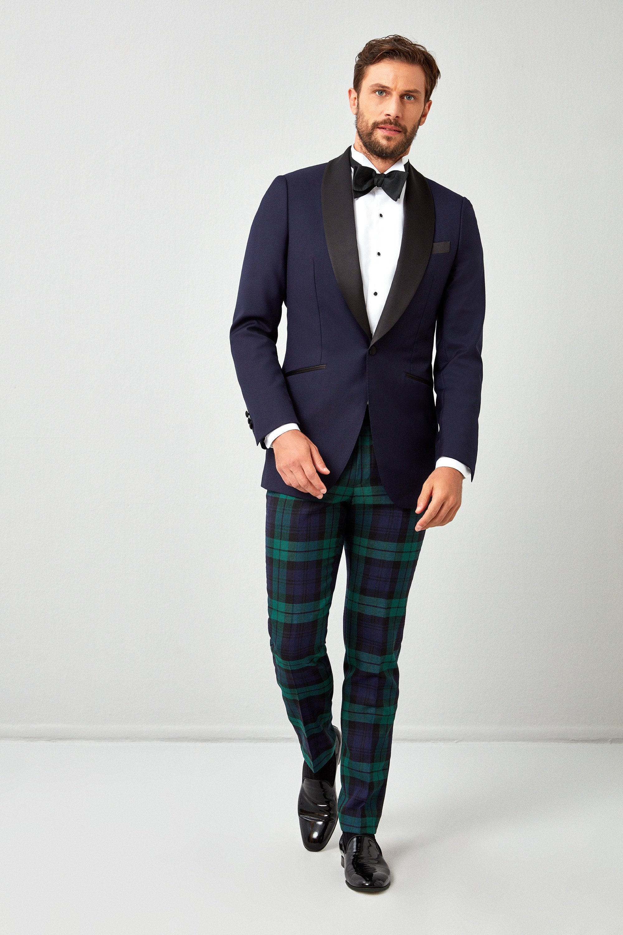Scottish Tartan Plaid 'Black Watch' Tux Trousers
