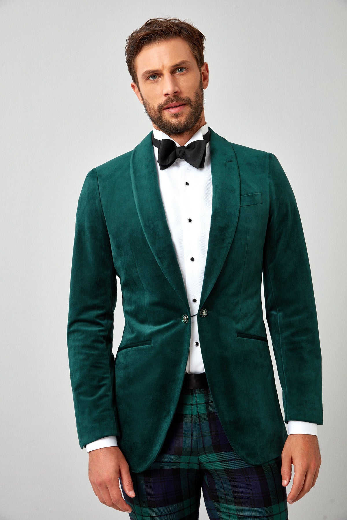 Scottish Tartan Plaid 'Black Watch' Tux Trousers - Acustom Apparel Scottish Tartan Plaid 'Black Watch' Tux Trousers - Acustom Apparel