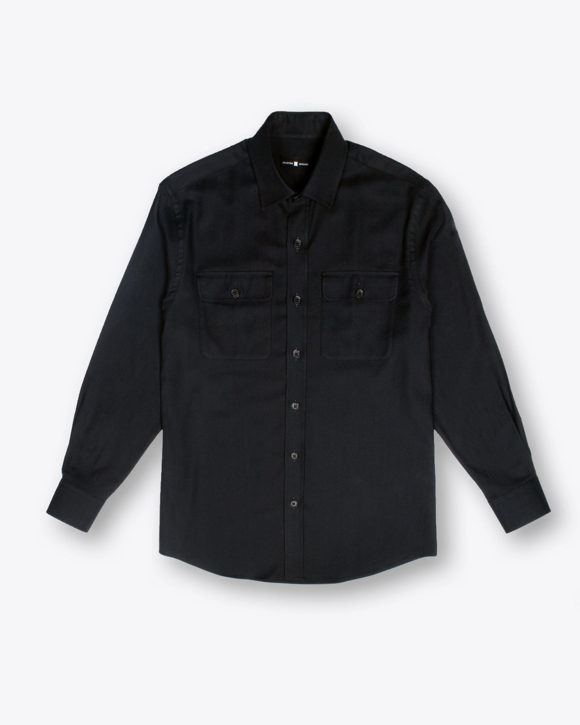 Black Bold Pocket Overshirt