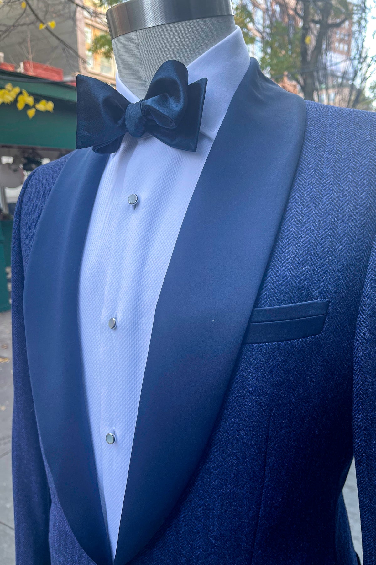 English Tweed Herringbone Dinner Jacket