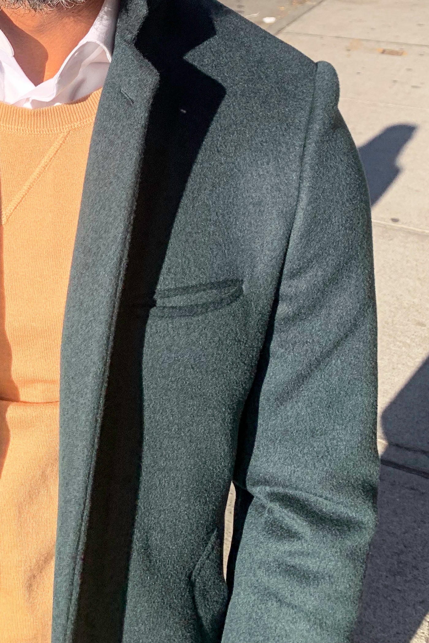 Plush Wool & Silk Overcoat
