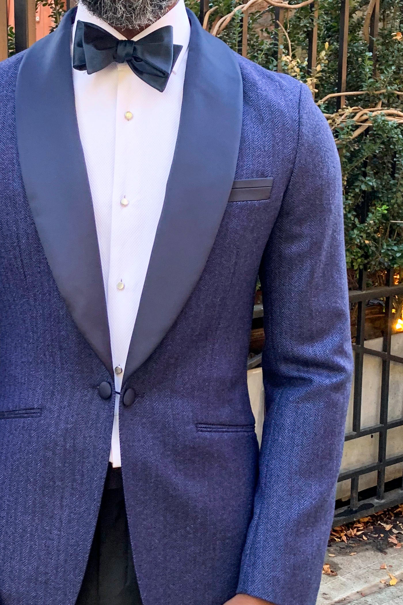 English Tweed Herringbone Dinner Jacket