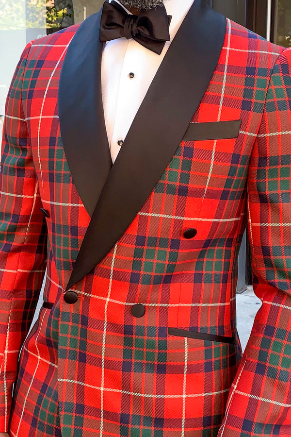 Festive Huddersfield Tartan Dinner Jacket - Acustom Apparel