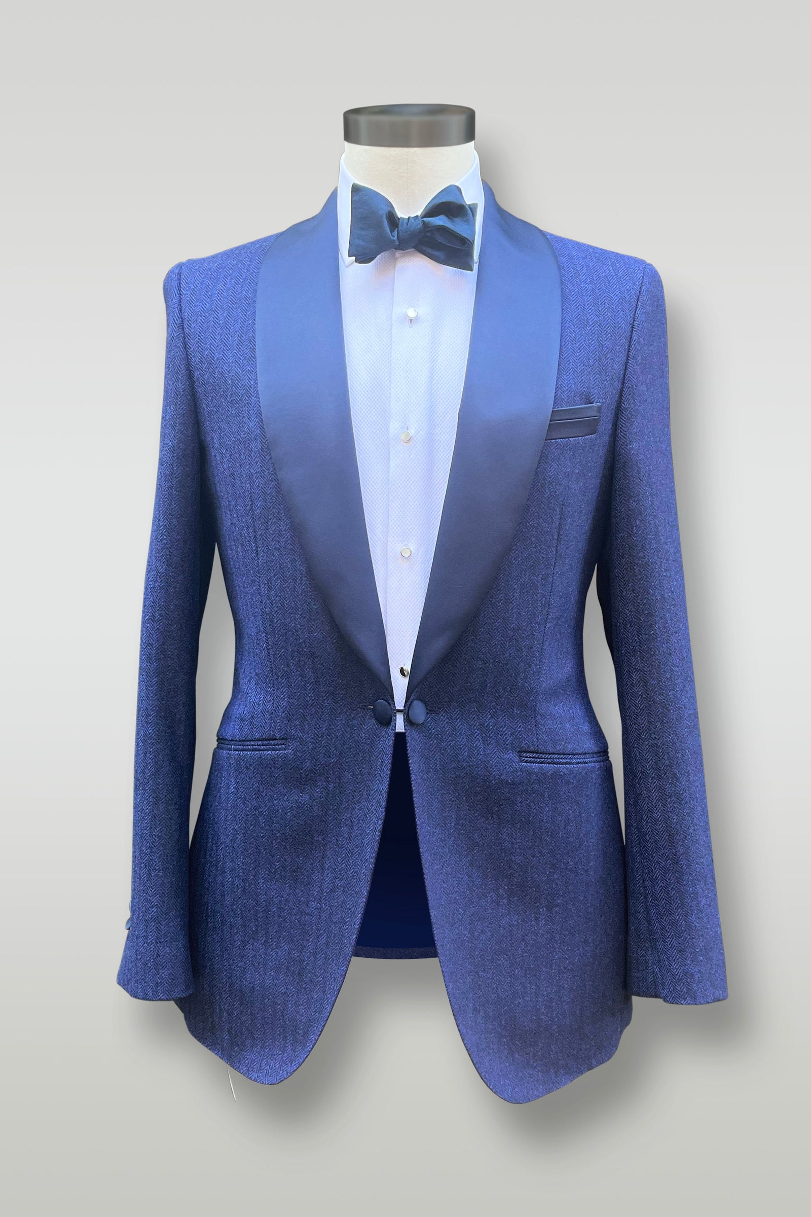 English Tweed Herringbone Dinner Jacket