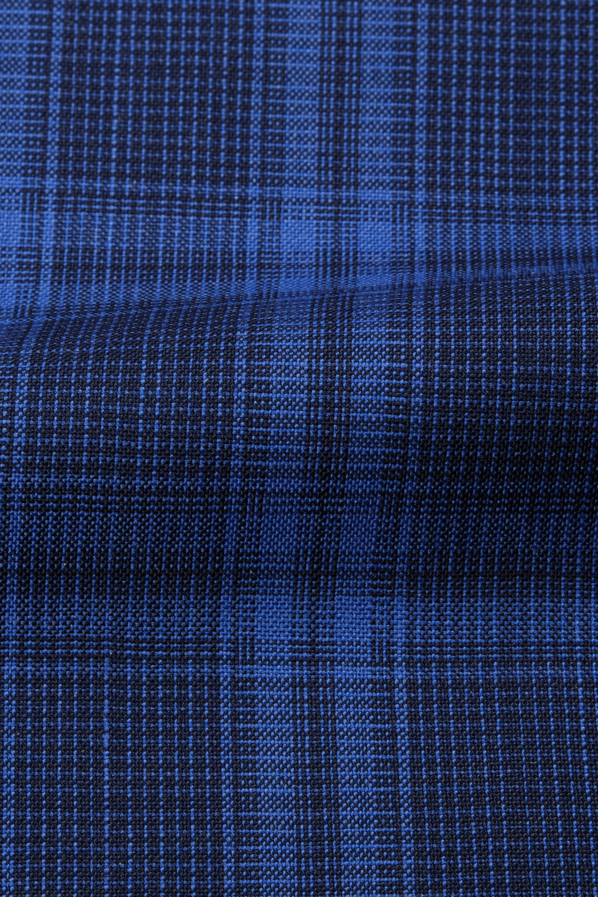 Plaid Blazer in Blues