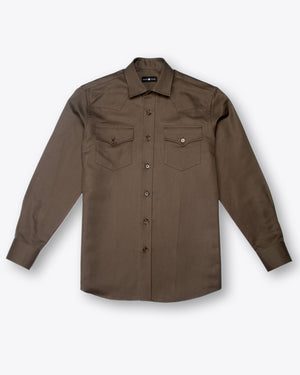 Khaki Green Western Shirt