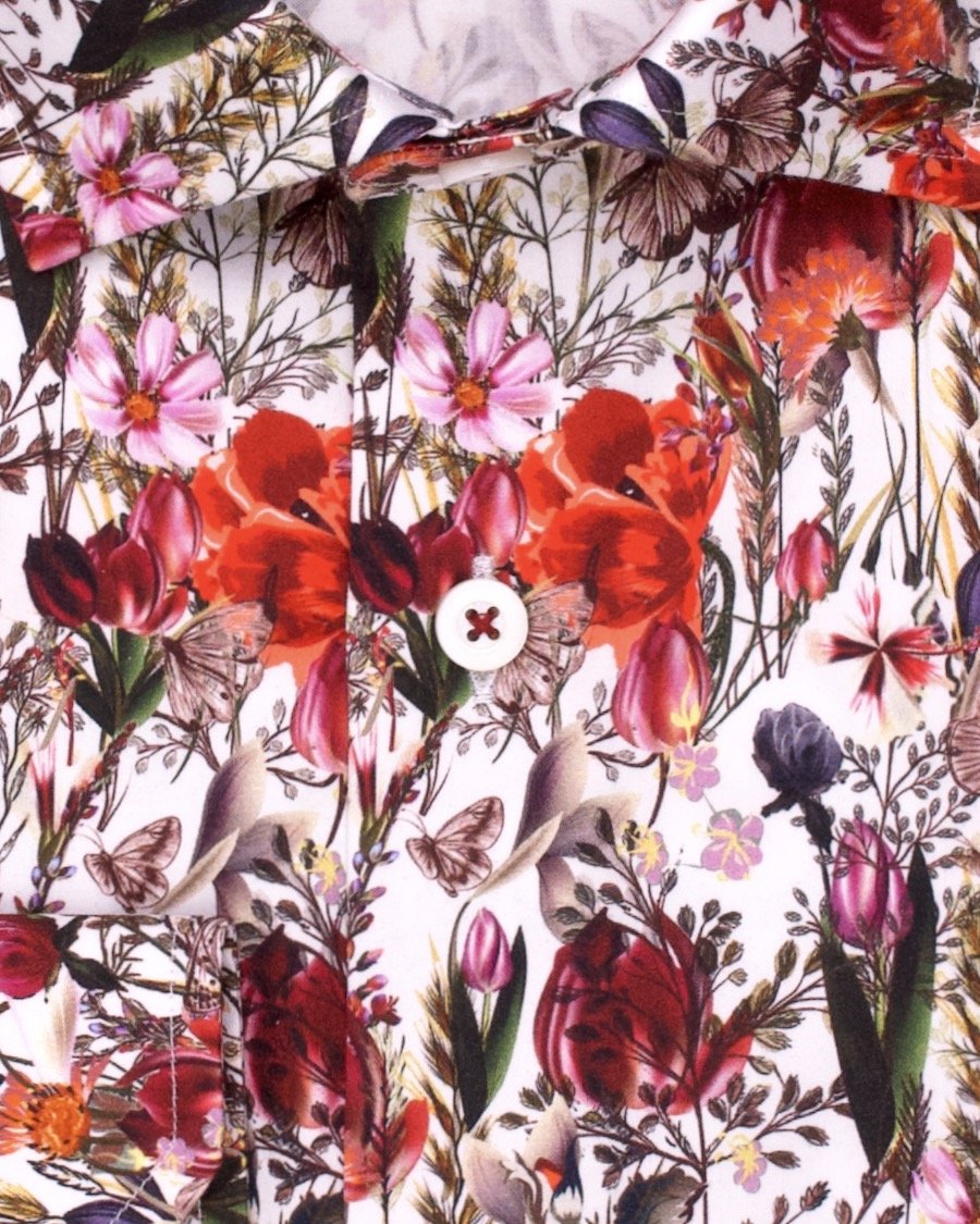 Bold Red Wildflowers Print